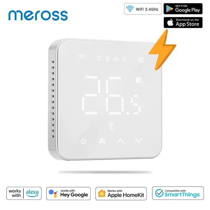 Thermostat WiFi intelligent Meross pour système de chauffage électrique par le sol