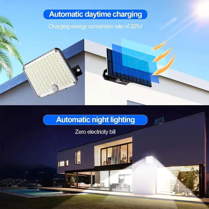 Lampe à détecteur de mouvement pour extérieur avec 3 modes