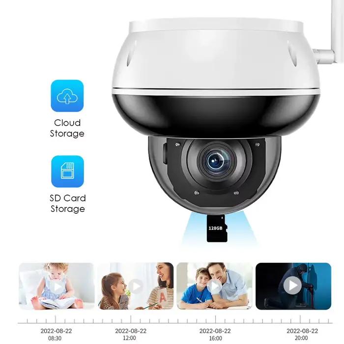 Caméra dôme PTZ suivi humanoïde 4K 8MP HD WiFi