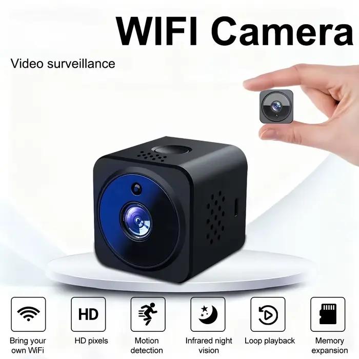 Caméra de sécurité Wi-Fi sans fil avec Vision nocturne HD 1080P et détection de mouvement