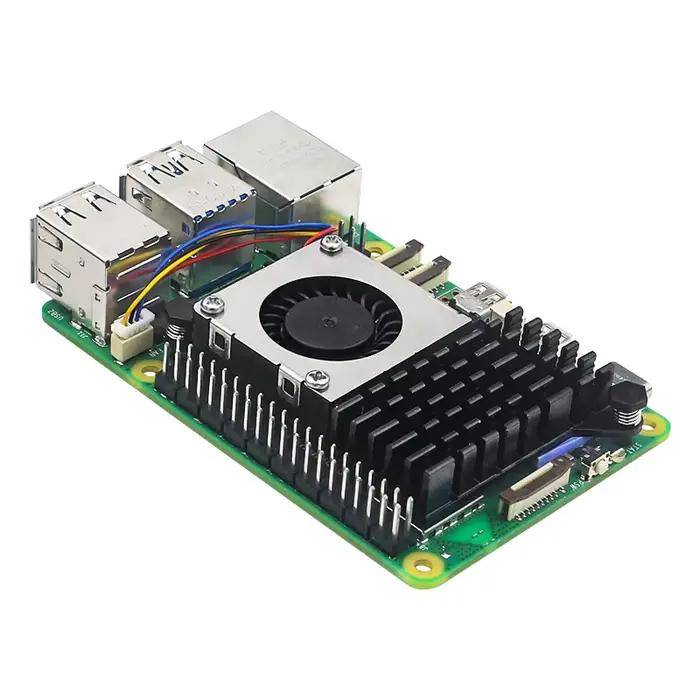Raspberry Pi 5 refroidisseur actif dissipateur thermique en aluminium PWM ventilateur de refroidissement vitesse