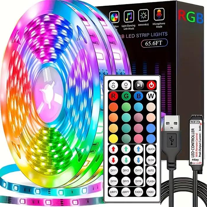 Bande lumineuse Led avec télécommande à 44 touches