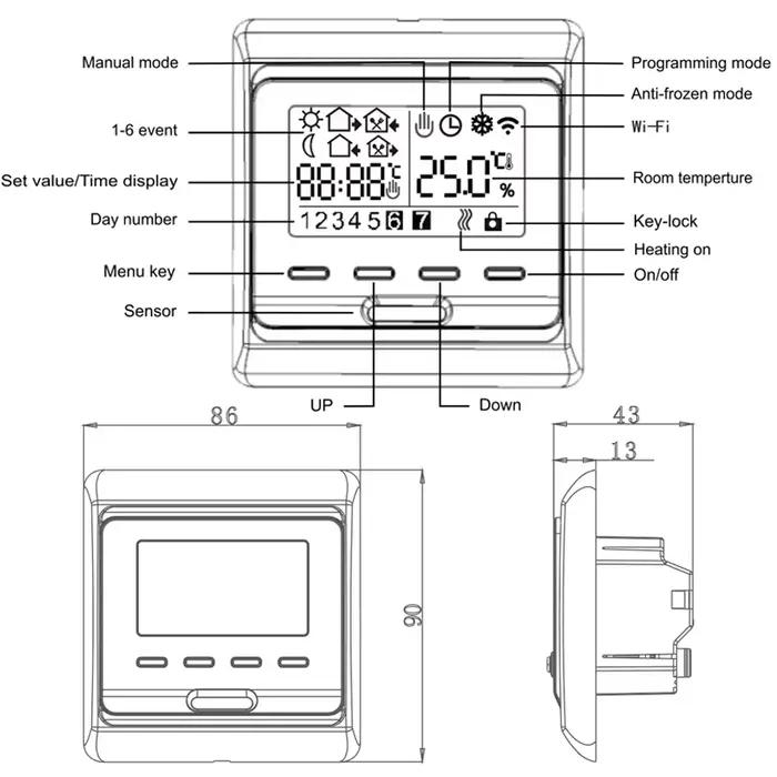 Thermostat Programmable WiFi pour sol