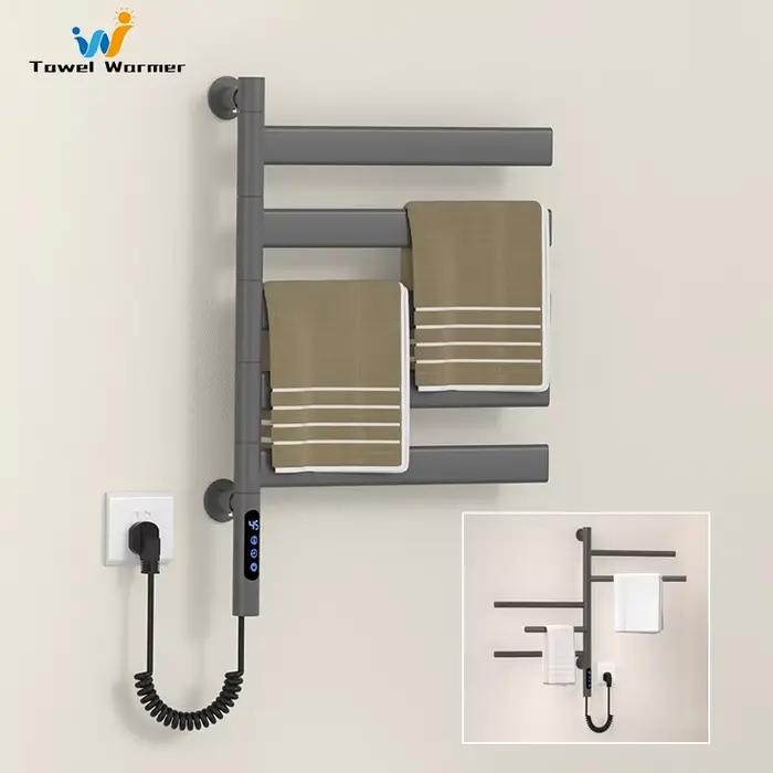 Porte-serviettes électrique à séchage rapide pour salle de bain