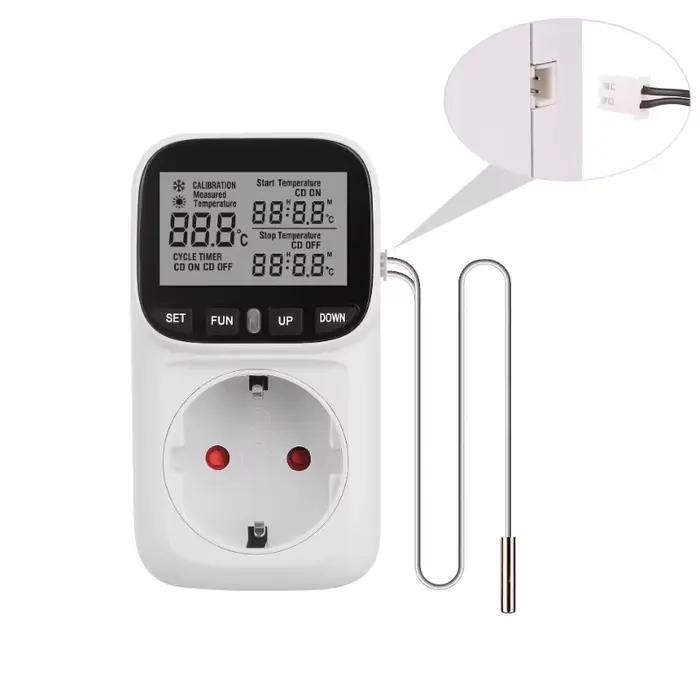 Thermostat de prise de régulateur de température numérique