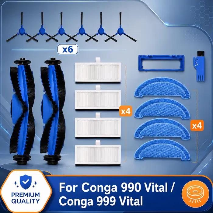 Pièces de rechange pour aspirateur Robot Cecotec Conga 990 Vital