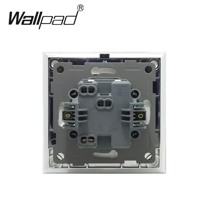 1 2 3 Gang EU interrupteur avec indicateur LED Wallpad verre cristal noir 110 V-250 V 2 voies croix bascule bouton