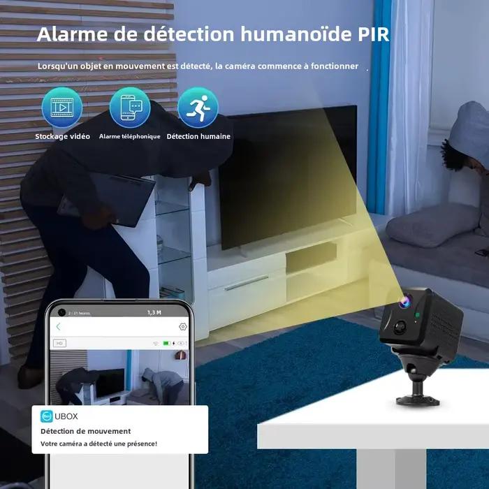 Caméra de sécurité LS VISION Ubox Mini 4G avec carte SIM ou Wifi
