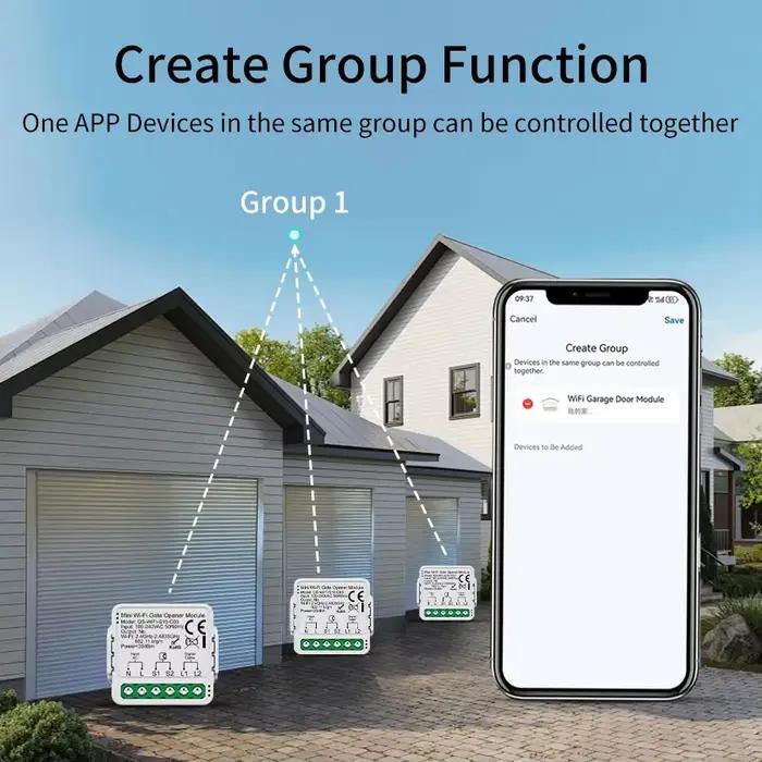 Tuya ZigBee WiFi ouvre-porte de Garage contrôleur de porte intelligent Module de commutation minuterie vie intelligente APP télécommande Alexa Google Home