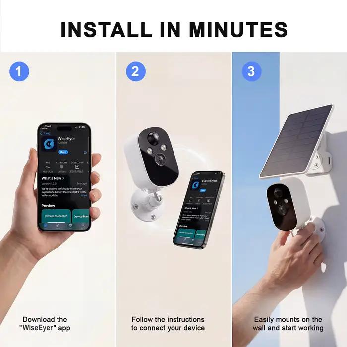 Caméra de surveillance WiFi 1080P