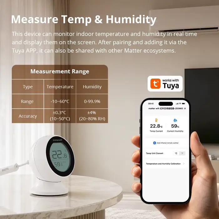 Thermostat WiFi IR avec capteur T&H