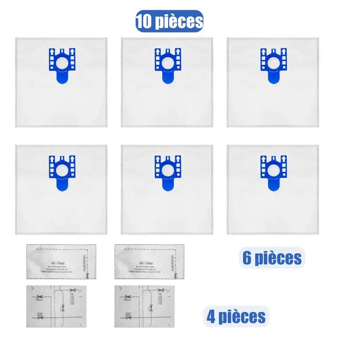 6 + 4 haute qualité pour Miele FJM sac à poussière