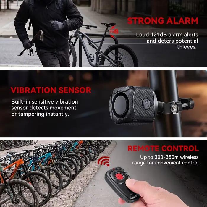 Extractme Alarme bidirectionnelle pour moto et vélo