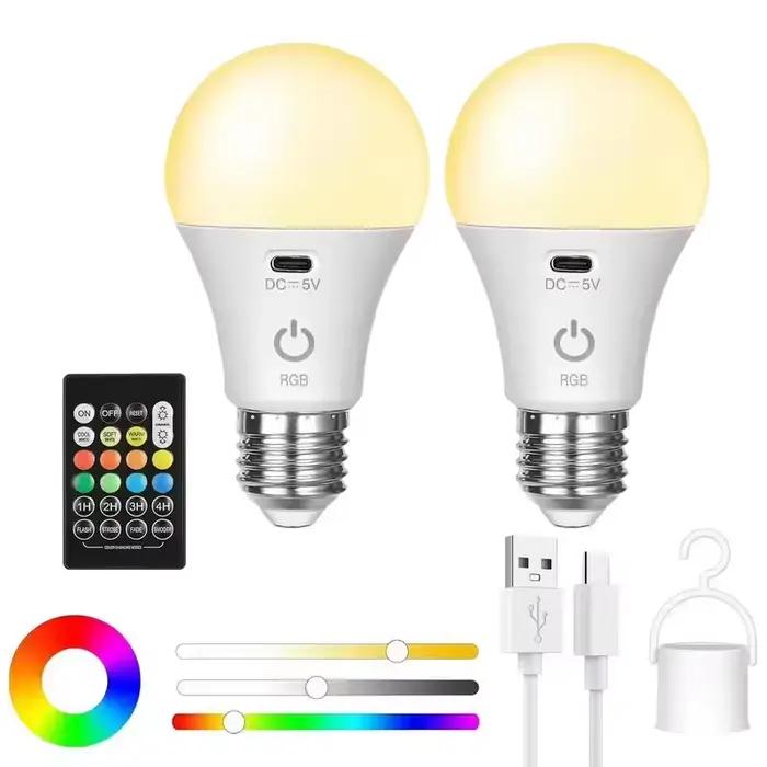 Ampoule Led Rechargeable couleur rvb