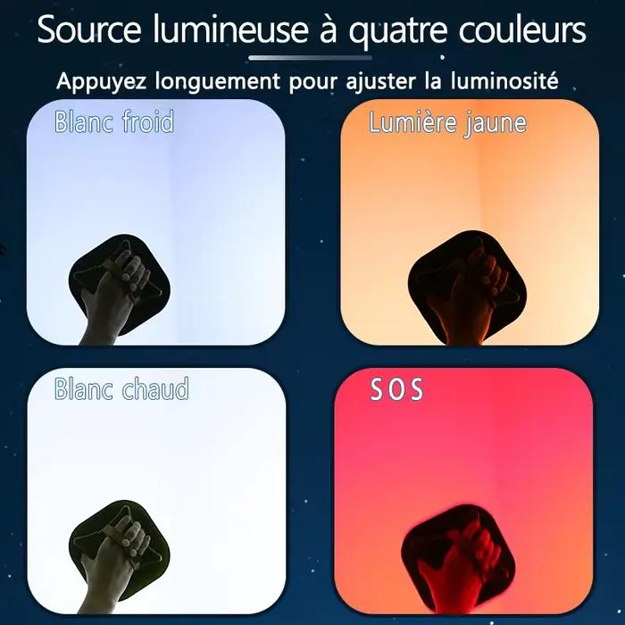 MOSLIGHTING rechargeable Camping forte lumière avec aimant zoom portable lampe de poche tente
