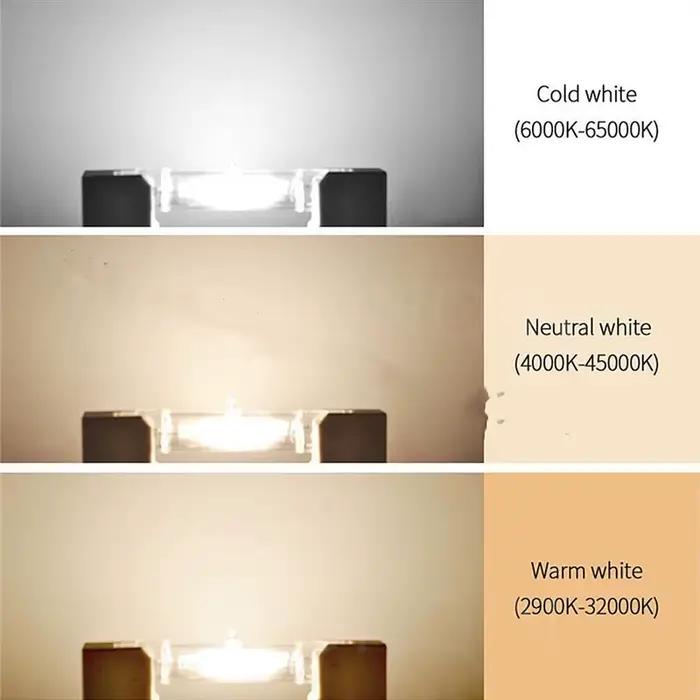 Ampoule COB en Tube de verre LED R7S
