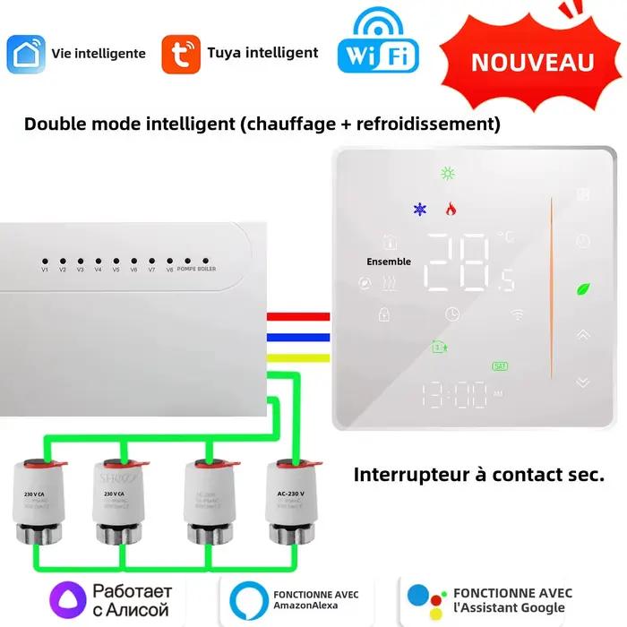 Thermostat WiFi intelligent pour système de chauffage et de refroidissement au sol