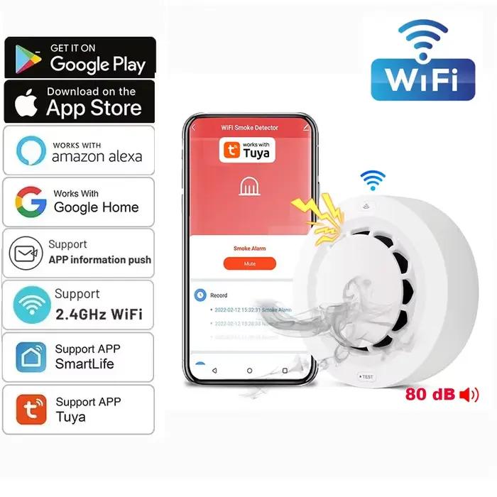 Tuya WiFi détecteur de fumée Protection incendie