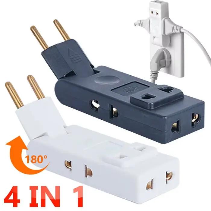 Adaptateur mural de prise électrique pivotante