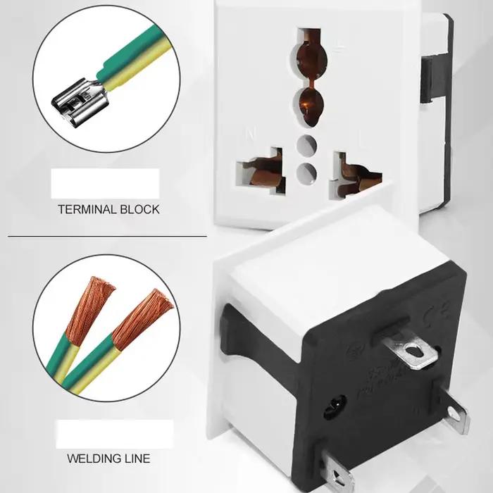 1 prise universelle AC US UK EU