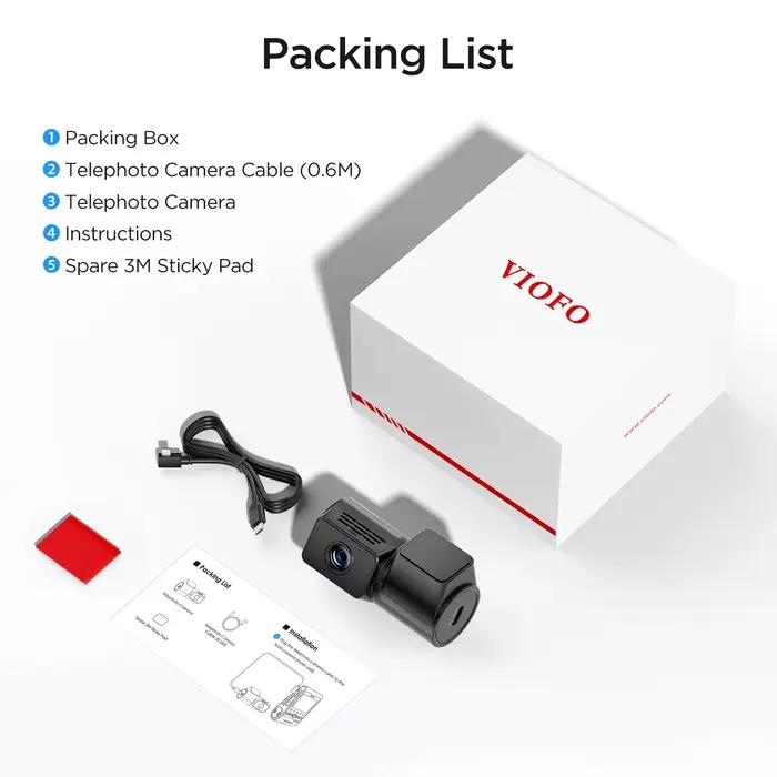 Caméra téléobjectif VIOFO RTC320 pour A229 PLUS/A229 PRO