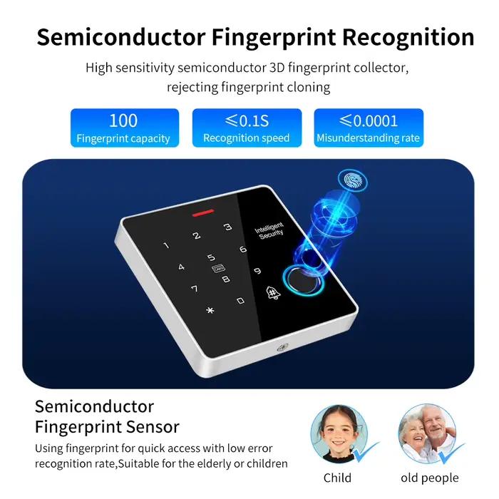 Système de contrôle d'accès de sécurité autonome Rfid double fréquence 125Khz + 13.56Mhz mot de passe