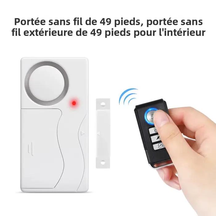 Awapow alarme de porte sans fil avec télécommande alarmes de sécurité antivol