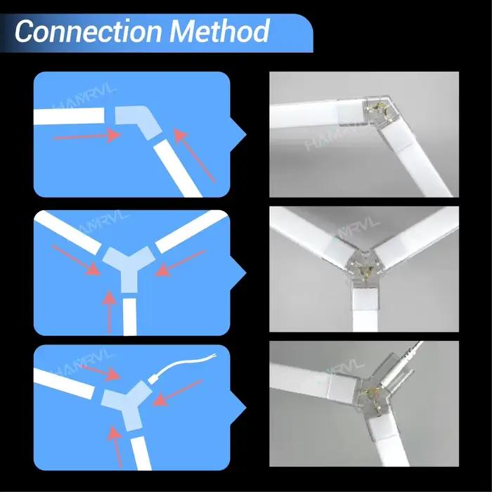 Lampe à LED hexagonale en accent d'abeille pour garage