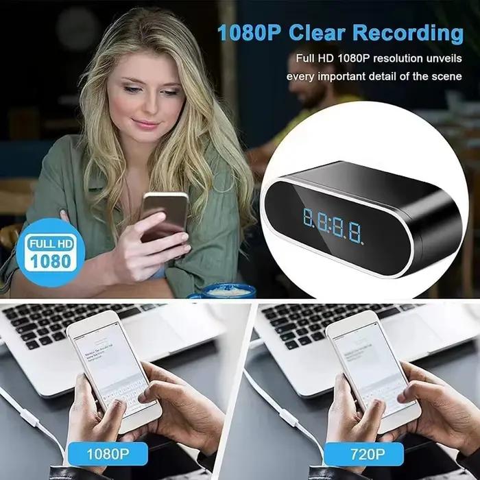 Full HD 1080P réveil Mini caméra sans fil Wifi contrôle DVR caméscope Surveillance à domicile moniteur vidéo
