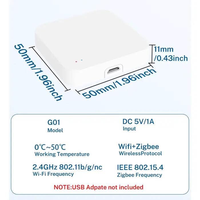 Passerelle Tuya Zigbee 3.0 Hub pour Maison Intelligente