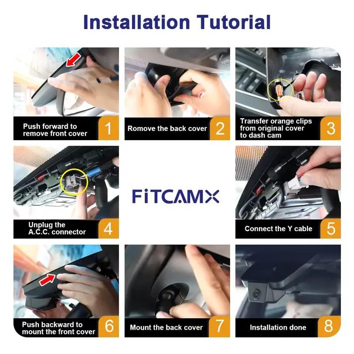Caméra de tableau de bord Fitcamx 4K pour Lexus IS/ES/GS (2016-2025)