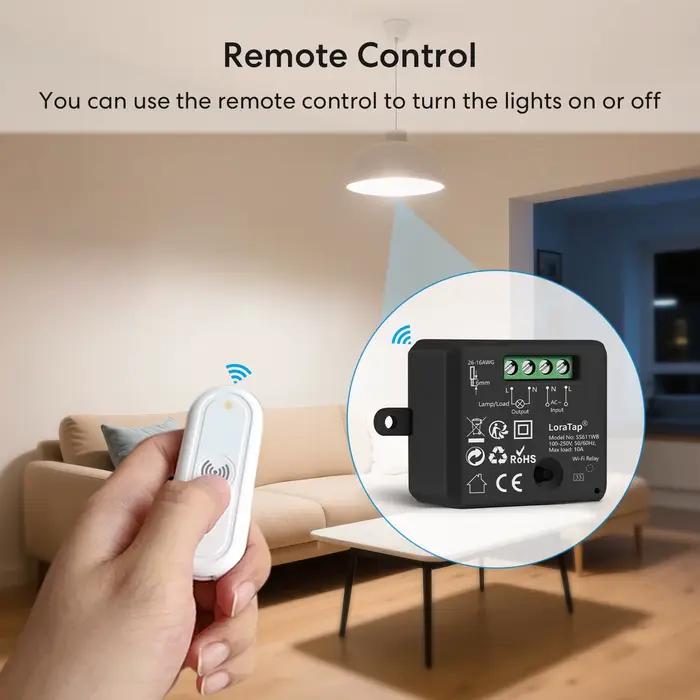Module de prise sans fil LoraTap RF+WIFI 10A