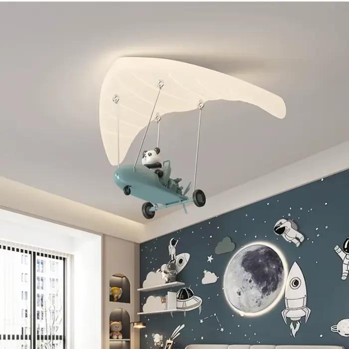 Dessin animé pilote plafonniers pour chambre d'enfants étude