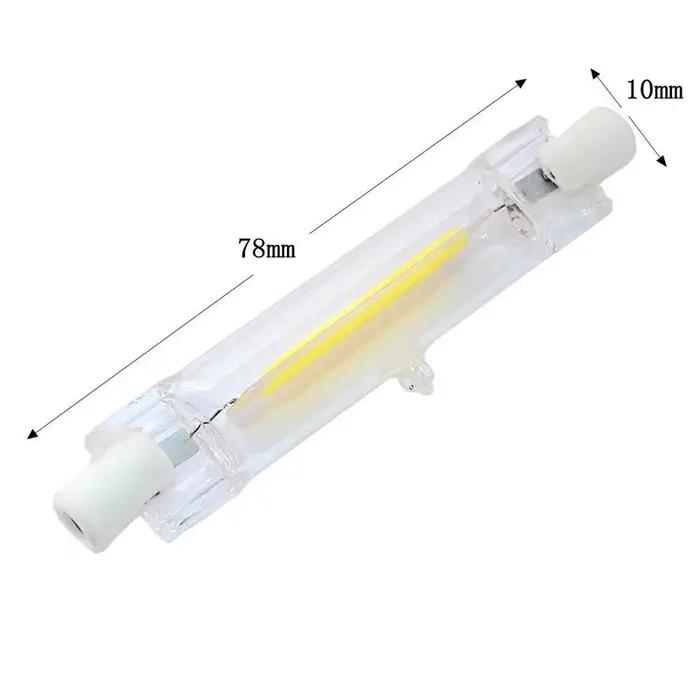 Ampoule COB en Tube de verre LED R7S