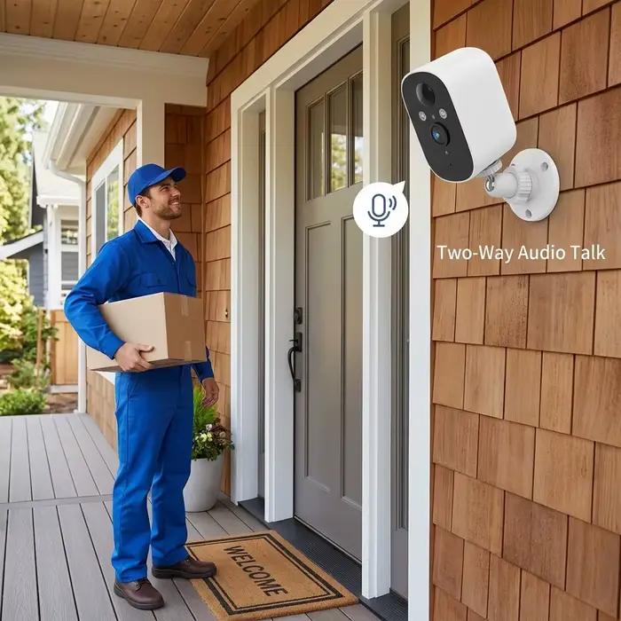 Caméra WiFi 2K solaire sans fil pour extérieur