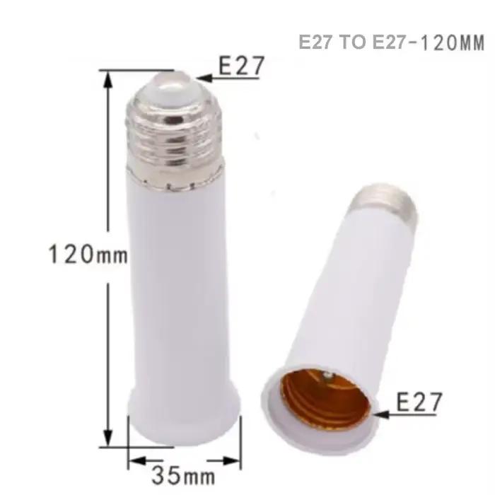 65mm 95mm 120mm E27 à E27 extension support de lampe Base ampoule étendre Extension prise adaptateur lumière LED adaptateur convertisseur