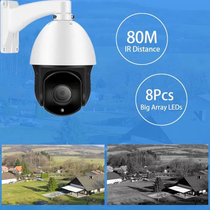 5MP CCTV AHD PTZ sécurité vitesse dôme PTZ caméra 30X zoom optique contrôle analogique mise au point automatique IR vision nocturne AHD BNC HD caméras