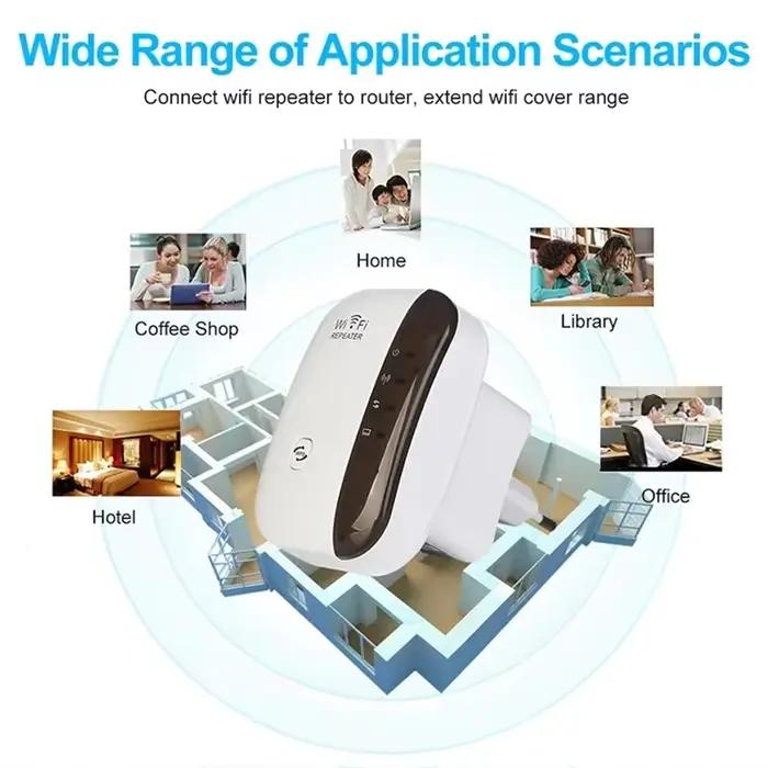 Répéteur Wifi amplificateur de Signal sans fil rehausseur de réseau étendu routeur domestique ue US 300m à travers le mur chambre recevoir mobile