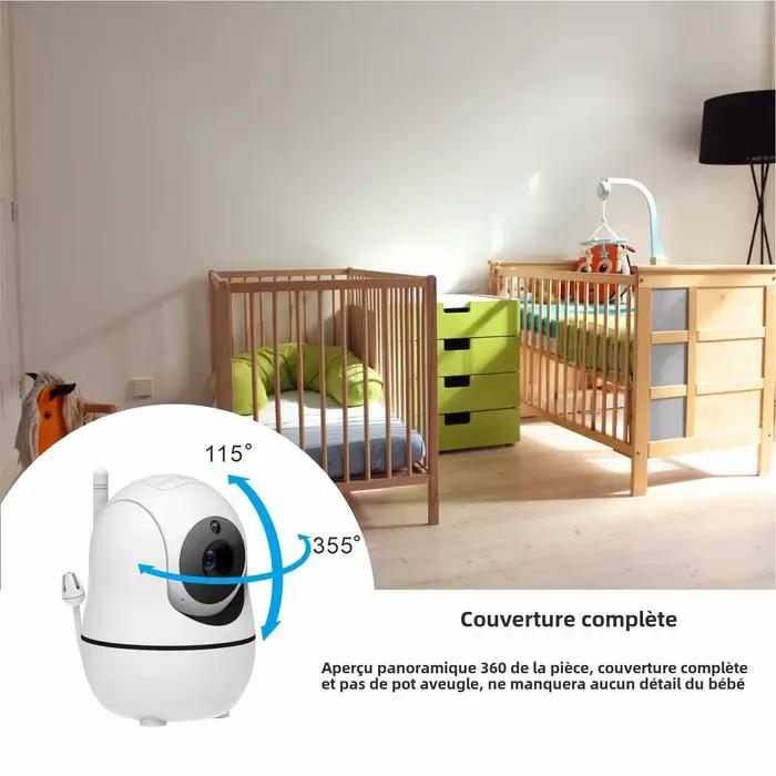 Nouveau moniteur vidéo pour bébé de 5 pouces avec caméra et Audio