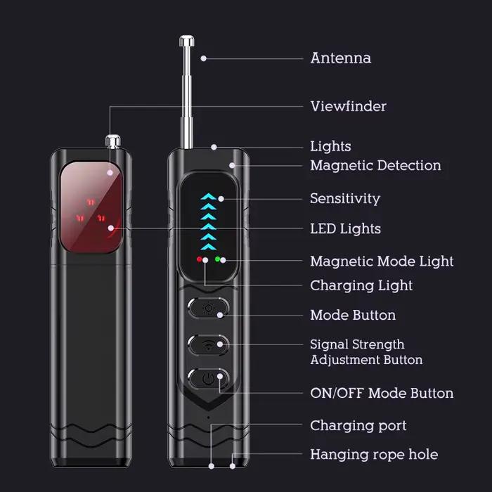 Détecteur de caméra espion cachée T17 amélioré