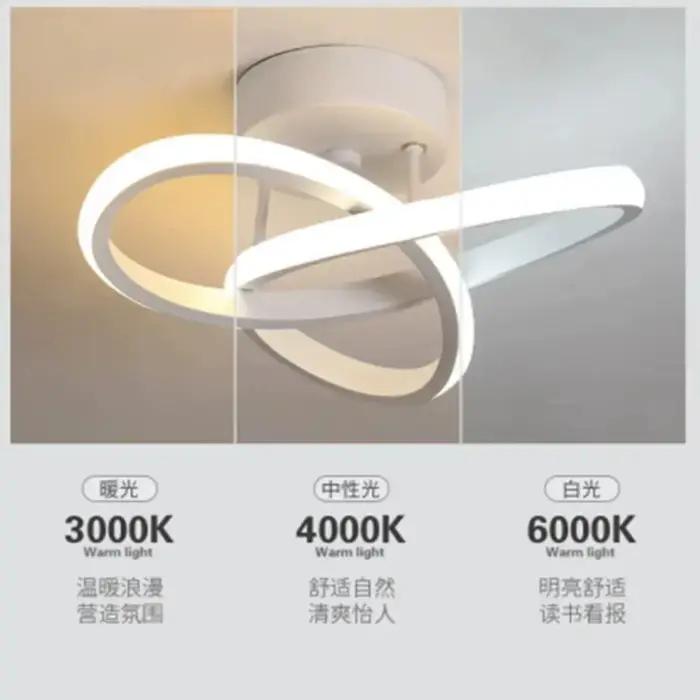 LED bande allée plafonniers moderne minimaliste salon lampes pour balcon entrée escalier décor à la maison formes multiples
