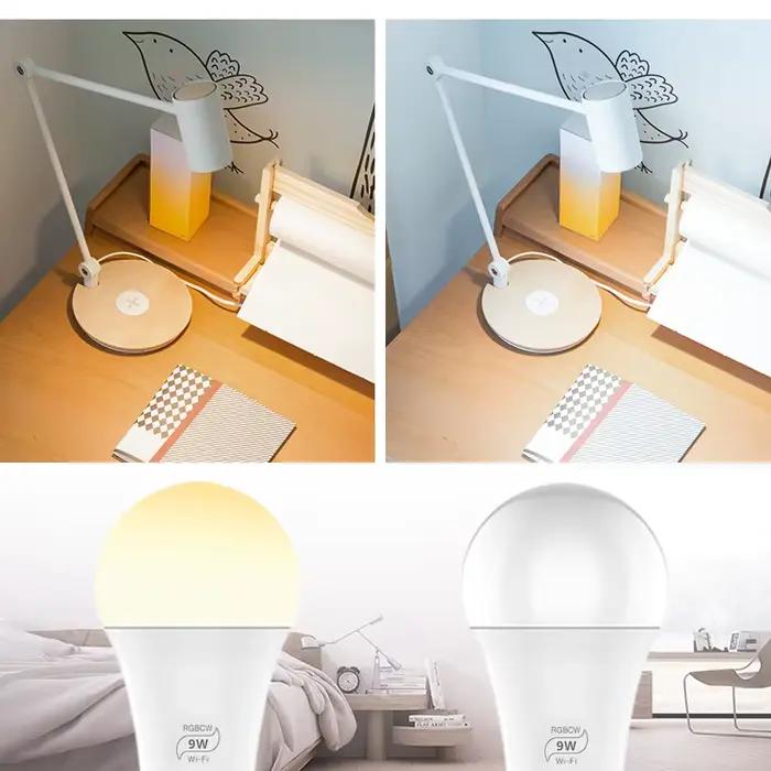 Ampoule intelligente WiFi E27 à intensité variable