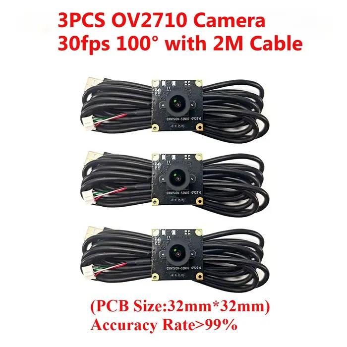 Module de caméra USB GXIVISION IMX179 /OV2735/OV9732/OV2710 100 degrés 30fps 2M Cbale sans distorsion