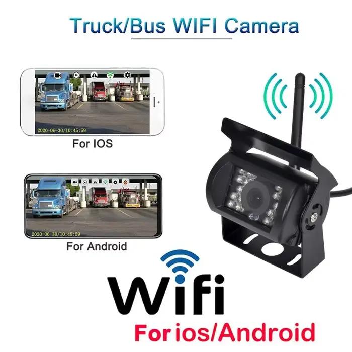 Caméra de recul sans fil WIFI pour camions et bus 12V-24V