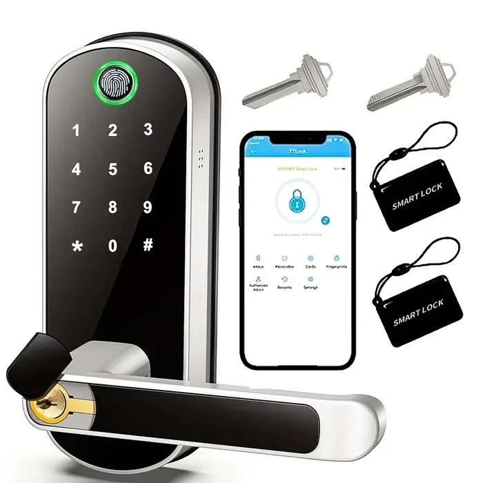 Serrure de porte intelligente à empreintes digitales