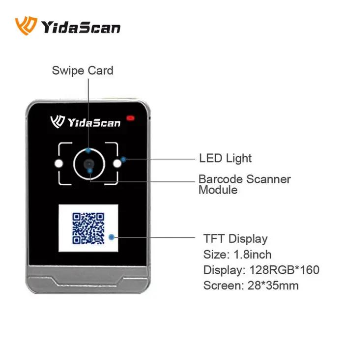 Lecteur de code QR Contrôle d'accès NFC RFID Extérieur IP65 Étanche TCP/IP WiFi Bluetooth Alimentation sur LAN Wiegand
