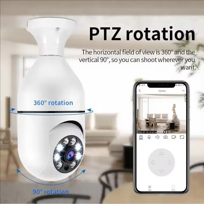 Caméra ampoule sans fil Wifi E27