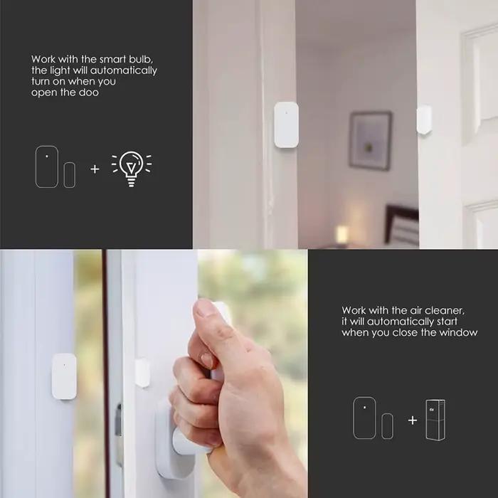 Aqara capteur de porte fenêtre Zigbee connexion sans fil alarme intelligente Mini