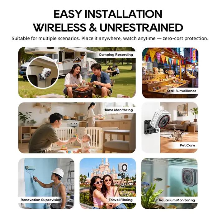 Caméra LS VISION Mini Live 7/24 Enregistreur IA 4G