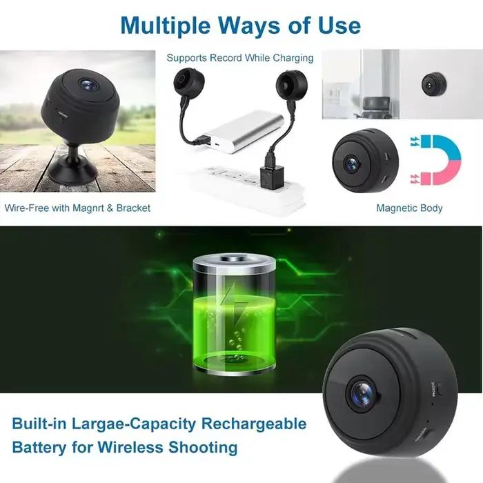 Mini caméra de surveillance IP WiFi HD 1080p A9